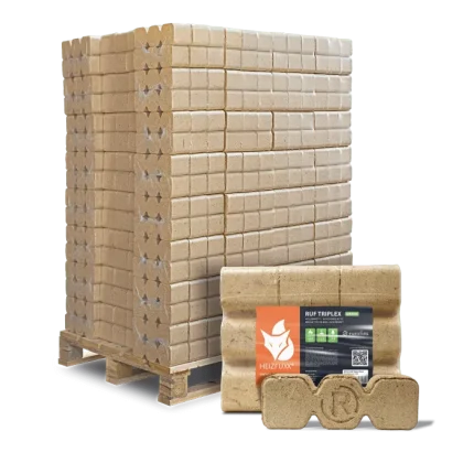 RUF Holz-Briketts 96 Packungen 10kg Palette 960kg