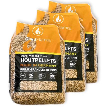 Giant Flames Holzpellets 975kg 65 Säcke 6mm Nadelholz Premium