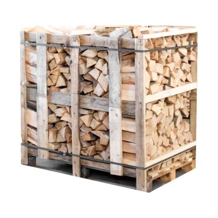 Eigenmarke Kammergetrocknetes Buchen Brennholz Halbe Palette 25cm Gespalten